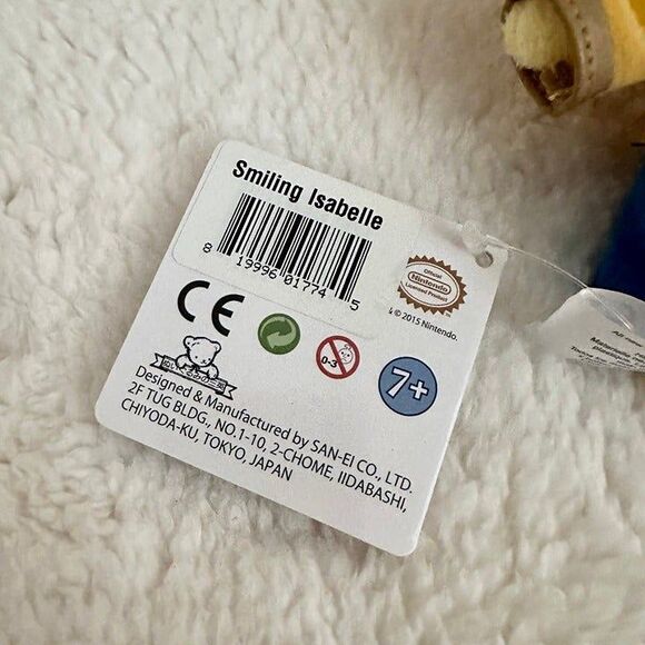 New Leaf Nintendo Animal Crossing Smiling Isabelle 8” Plush Stuffed Toy Doll NWT - Picture 4 of 6